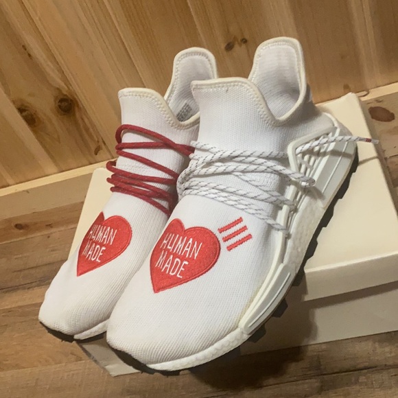 adidas gazelle silver green womens Adidas NMD HU Pharrell Human Made White Red